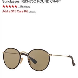 Ray ban 3475 q sunglasses unisex brown gold